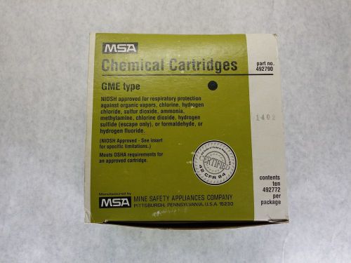 MSA GME 492790 Respirator Chemical Multigas Cartridges 10pcs 492772