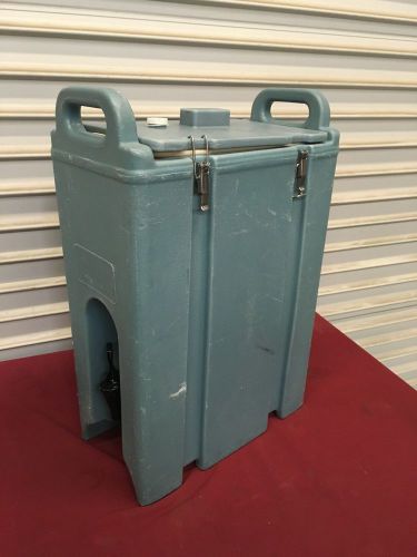 5 Gallon Cambro Insulated Drink Dispenser LCD 500 #5118 Blue NSF Catering Hot