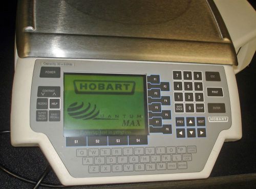 Hobart quantum max gocery deli meat scale &amp; printer 29032-bj-1 for sale