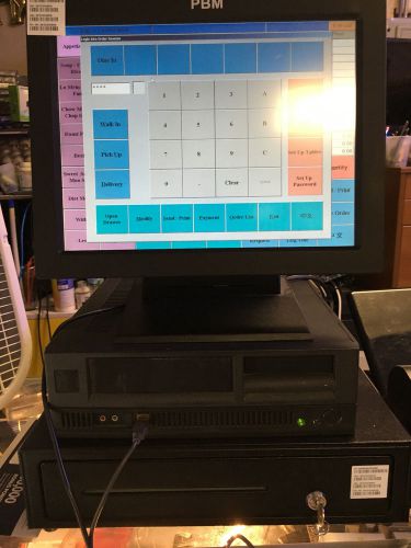 Cash register pbm ts- 12&#034; touch screen pos terminal/pos system - 200 item for sale