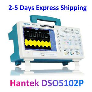 Hantek DSO5102P Digital Oscilloscope 100MHz 1Gs 2CH 7&#034; TFT Express Ship