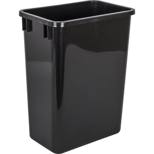 35 Quart Black Heavy Duty Kitchen Cabinet Trash Can Garbage Pullout Plastic
