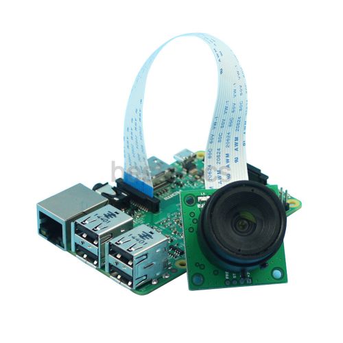 5MP OV5647 Sensor Camera Board with CS mount Lens for Raspberry Pi 3