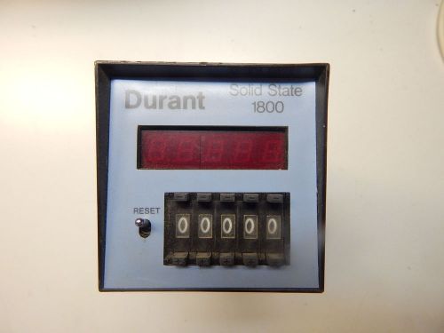 DURANT 1800 1800-511 51800-401 SINGLE PRESET COUNTER USED BUT GREAT CONDITION