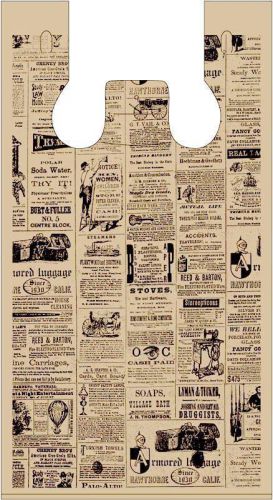 Vintage Newsprint Newspaper Print LARGE 100 Plastic Merchandise Shirt Store Bags
