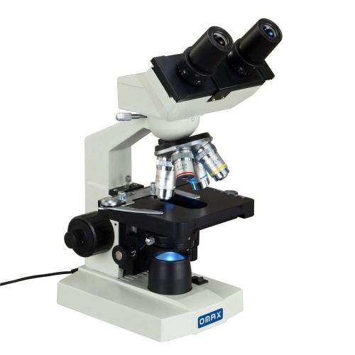 OMAX 40X-2500X Lab Binocular Biological Compound LED Microscope with 3D Mecha...
