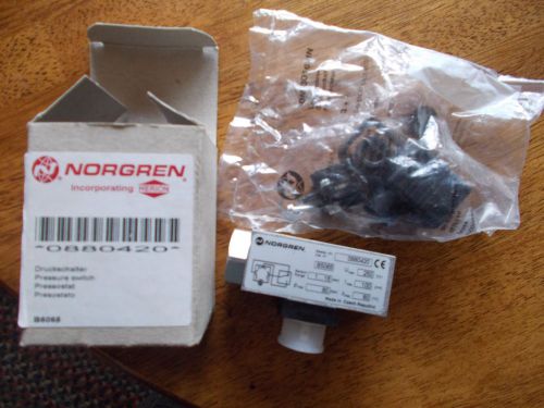 Norgren pneumatic pressure switch 0880420 18d 1/4 npt 15-230 psi for sale