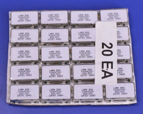 20 Lark Engineering RF Filters 4.7GHz 620 MHz BandPass. P/N: X3SD4700-620-5CC