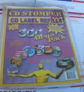 CD Stomper Pro CD Label Refills 300 MEGA Pack Matte NEW