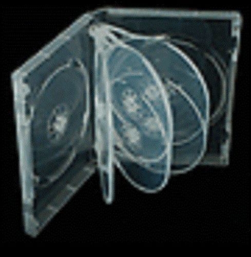 50 super clear 27mm eight 8 disc dvd cd case box -al8 for sale
