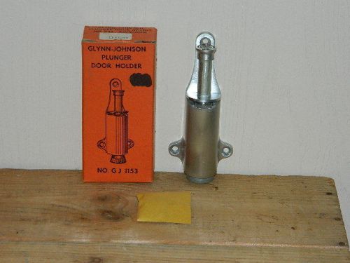 Nos ingersoll rand glynn johnson brushed aluminum plunger door stop gj-1153 for sale