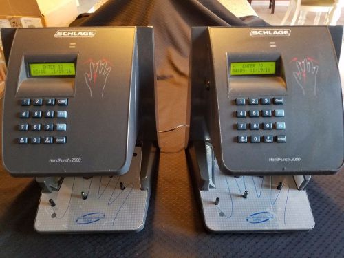 Qty: 2 - schlage 1000 e hand punch scanner for sale