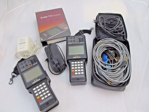 LOT Sunrise Telecom Bundle Sunset T10 w/Case, Manual, Cables + Additional Unit