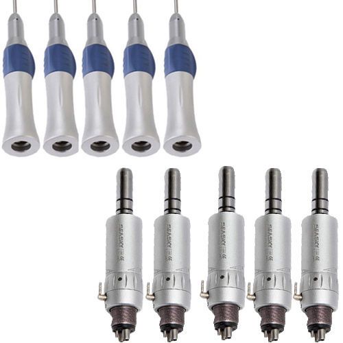 10X NSK Dental low speed handpiece straight nosecone + E-type air motor 4 Hole