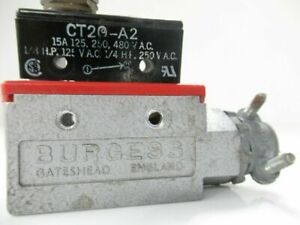 CT2Q728A2 CT2Q728-A2 Burgess Microswitch  Push Top Limit Switch (USED TESTED)