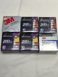 Imation, 3M 2HD Formatted Diskettes, (3 Boxes of 10) Sealed, 2 Open Box 50 Disks