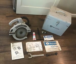 PORTER CABLE ROCKWELL 528 8 1/4” Circular Saw. In Case. Nice Shape. Free Ship