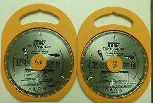 CMT K02407 ITK Contractor Framing/Decking Saw Blade 2 pack 7-1/4 x 24 Teeth 5/8