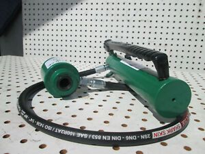 Rebuilt Greenlee 767 Hydraulic Knockout Hand Pump And New Aftermarket 746 Ram