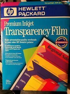 HP Premium Inkjet Transparency Film Open Pack 42 Sheets Remain 8.5&#034;x11&#034; C3834A