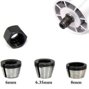 3pc/lot 6mm/6.35mm/8mm High Precision Adapter Collet Shank Router ToolS EfGACA