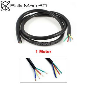 4 Core shielded Cable 1 meter long for connecting Spindle motor VFD inverter