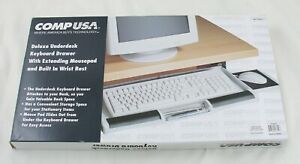 CompUSA Deluxe Underdesk Keyboard Drawer Free Shipping!!