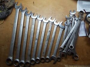 LARGE LOT OF 18 Williams  Superrench LARGEST IS 1 1/4 ,, Wrench&#039;s