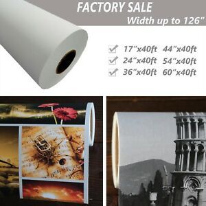 54 in x 40 ft / rollWaterproof Matte Polyester Inkjet Canvas for EPSON,HP,CANON