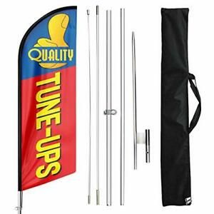 FSFLAG Auto Service Themed Feather Flag with Flagpole Kit and Ground Stake 11...