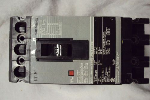 Siemens Circuit Breaker HED43B030   3 Pole 30 Amp 480 Volt Type HED4