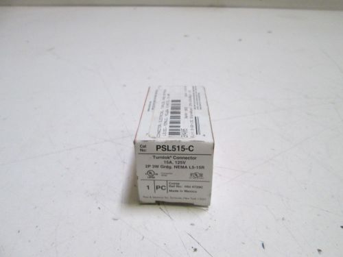 PASS &amp; SEYMOUR CONNECTOR PSL515-C *NEW IN BOX*