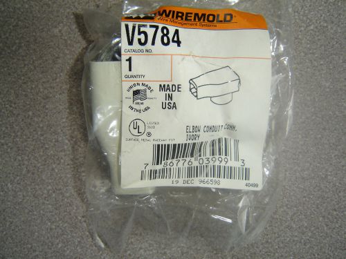 Wiremold V5784 Elbow Conduit Connector Ivory Color NIP