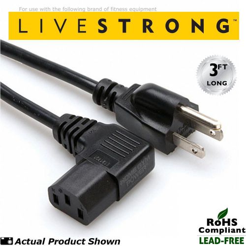 Livestrong ls15.0e elliptical short run 3&#039; long premium power cord (w/90° angle) for sale