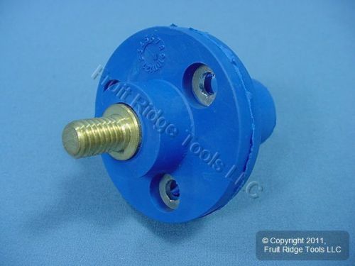 Leviton blue ect 15 series threaded stud cam plug receptacle 125a 600v 15r21-b for sale