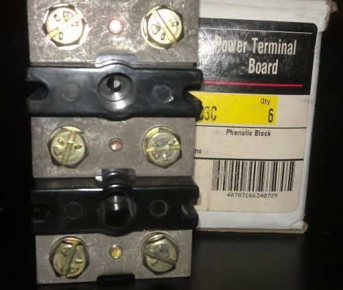 Box of 6 new ge general electric cr2960sy139c3c terminal block, 100a,3 pole,600v for sale