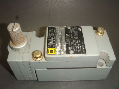 SQUARE D NEUTRAL POSITION, LIMIT SWITCH 9007 C64BW W OPERATING HEAD 9007 BW
