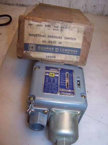 NEW SQUARE D INDUSTRIAL PRESSURE SWITCH 9012 ACW-1