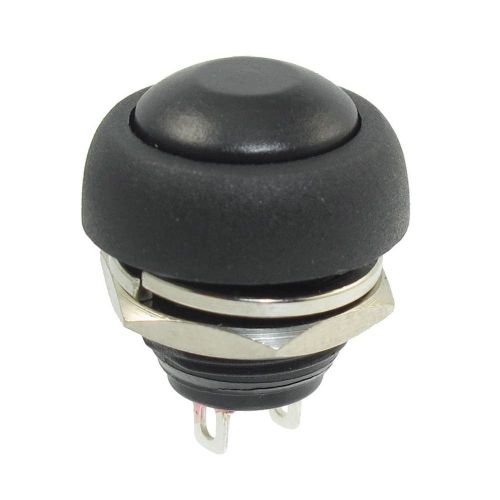 New Momentary OFF/ ON BLACK Push Button Anti-Vandal Switch