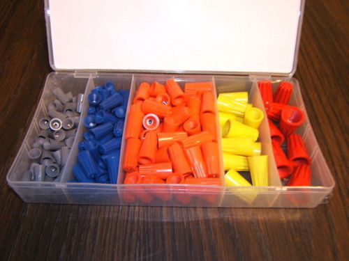158p Wire Nuts Assortment Hardware Kit w/Case New Tools