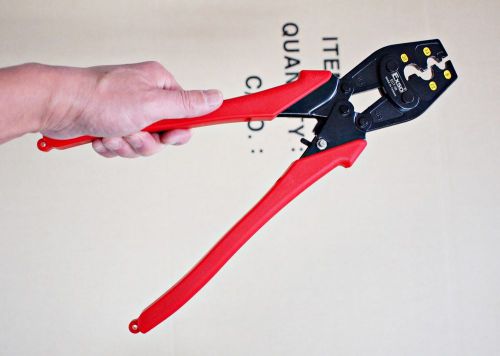 NEW EXSO ECT-38 Ratchet Terminal Crimping Crimper Pliers Tool AWG 8-2 10-35mm