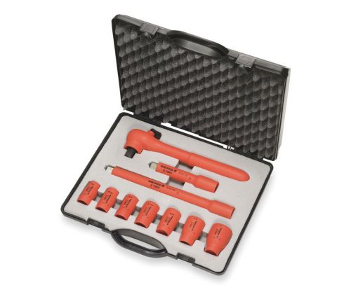 1000v  insulated socket set, Knipex SAE 3/8 &#034; 10 Piece set