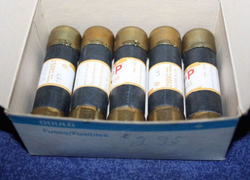 Lot of 5 GOULD SHAWMUT Fuses 35 Amp 250 Vold OneTime NonR Fuses CSA &#039;P&#039; In Box
