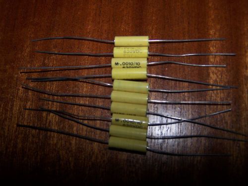 NOS Mallory .001uf 630v 10% Polyester Capacitors 10pc Lot