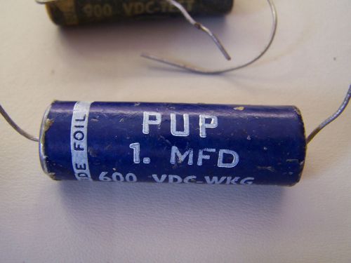 CORNELL DUBILIER WAX CAPACITOR 1uF 600V DC  PUP VINTAGE 1mfd AUDIO AMP