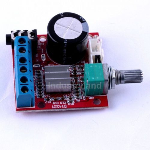Mini Amplifier Board 10W+10W Class D Stereo Audio Amplifier 12V 20mA D-level FKS