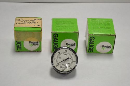 LOT 3 NEW MARSHALL TOWN FC-13A PRESSURE GAUGE ASSORTED 1/8IN NPT B204020