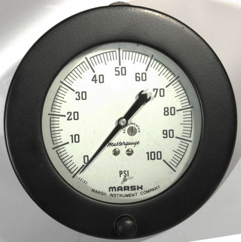 New marsh gauge 100 psi pressure bourdon tube  1/4&#034; npt --- guage for sale