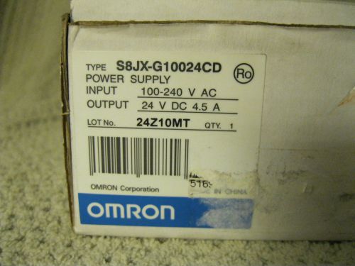 OMRON S8JX-G10024CD POWER SUPPLY S8JXG10024CD