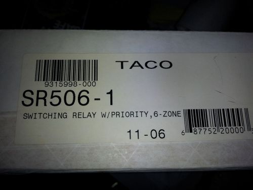 Taco SR506-1 Switching Relay 6 Zone *BRAND NEW* FREE SHIPPING!!